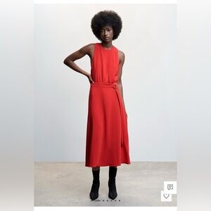 Mango Red/Orange Dress
